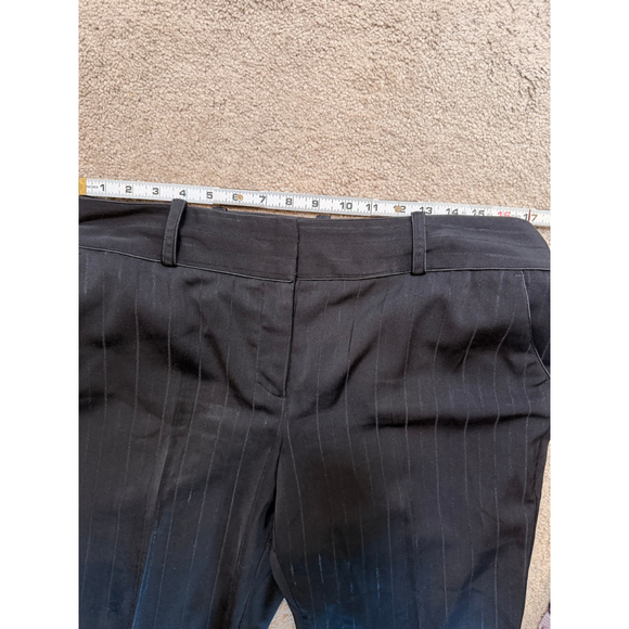 Women's Attention Black Pinstripe Pantsuit 2 Modern Professional Office Business - Picture 4 of 16